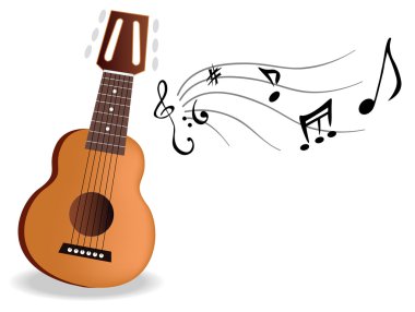 Notalı akustik gitar