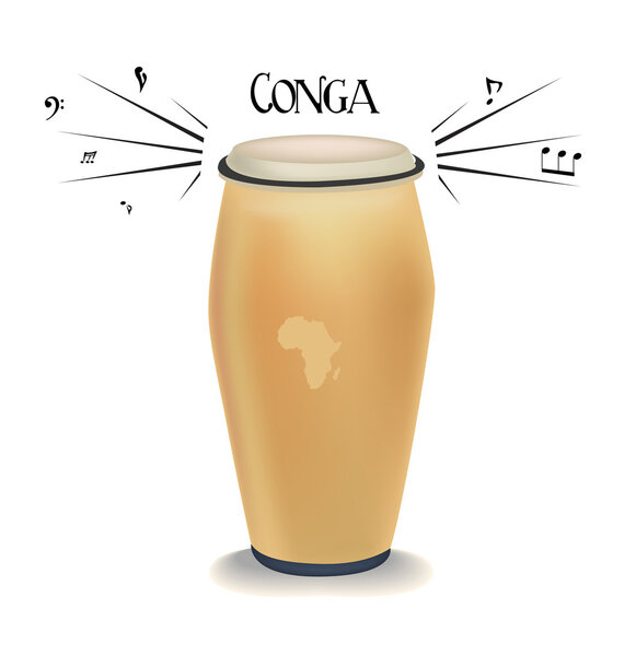 Конга. векторная иллюстрация
