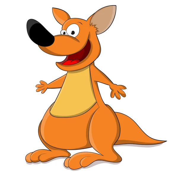 Vector cartoon kangaroo — Stock Vector