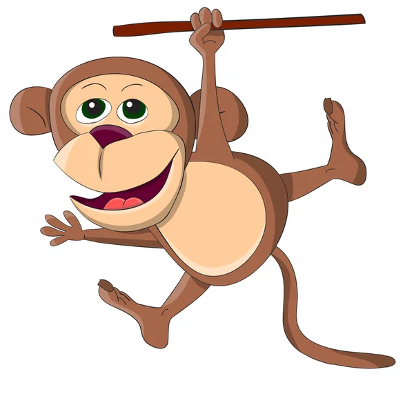น่ารัก ลิงแปลกๆ — ภาพเวกเตอร์สต็อก