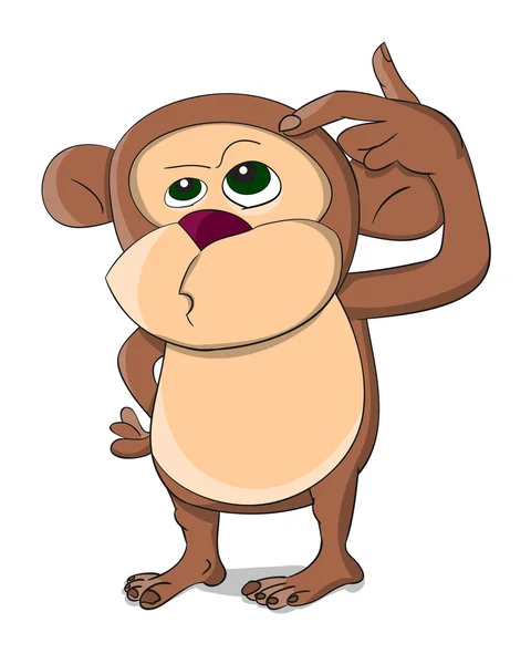 Cute unusual monkey — Stock Vector