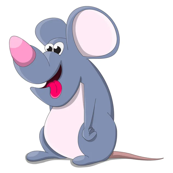 Souris de dessin animé mignon — Image vectorielle