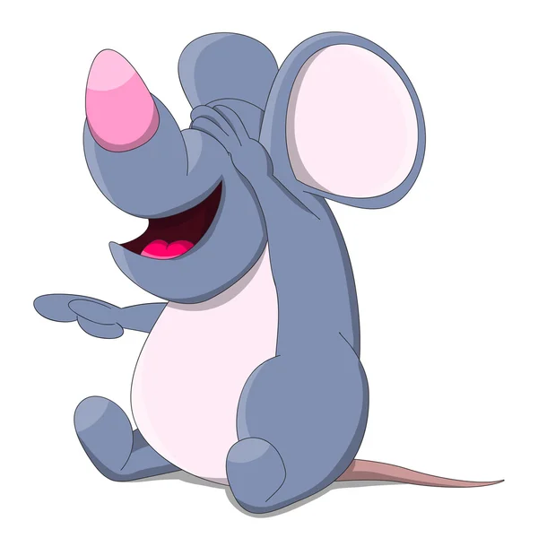 Roztomilá kreslená myš — Stockový vektor