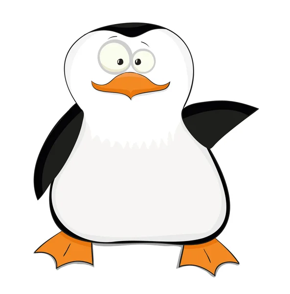 Leuke cartoon pinguïn — Stockvector