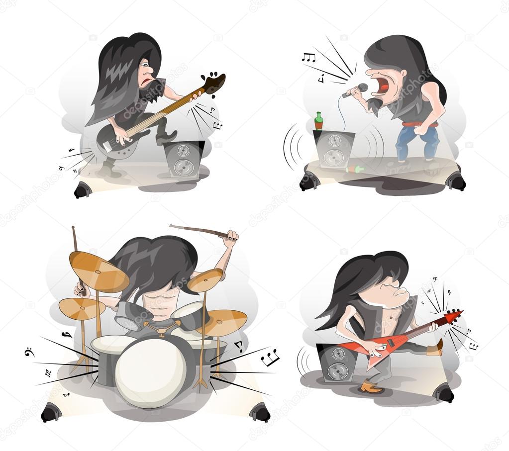Rock musicians set