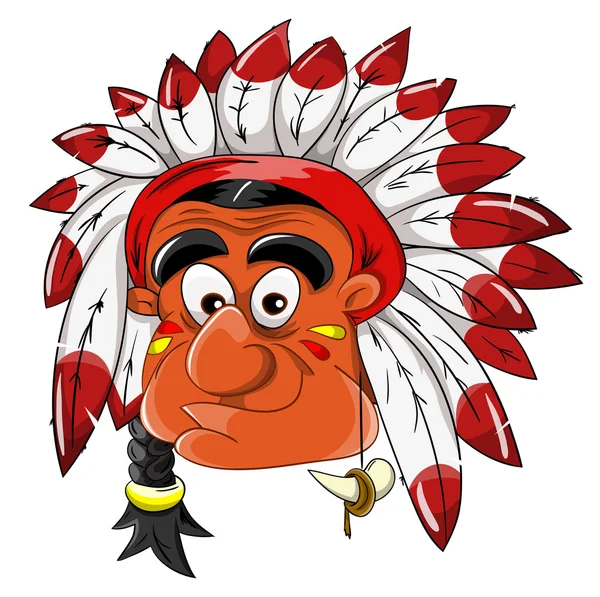 American indians head — Stock Vector