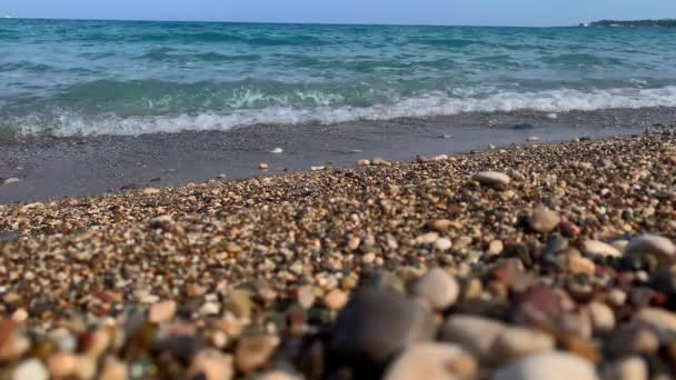 Close up summer beach — Stock Video