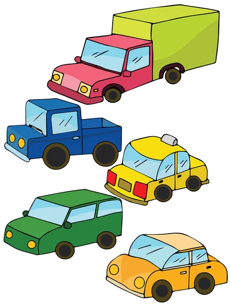 renkli oyuncak arabalar