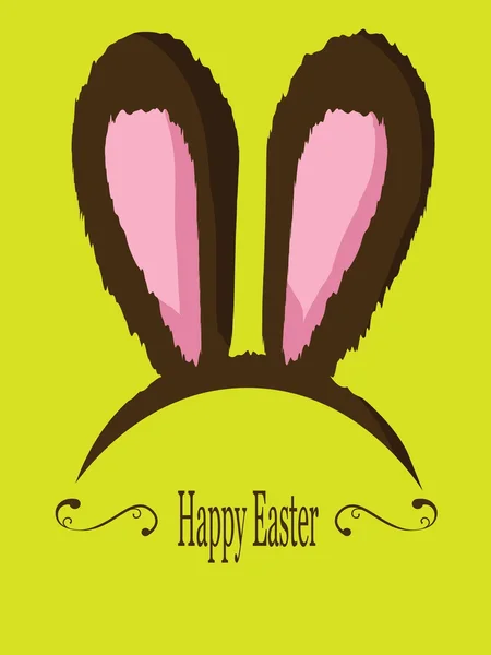 Easter bunny oren. — Stockvector