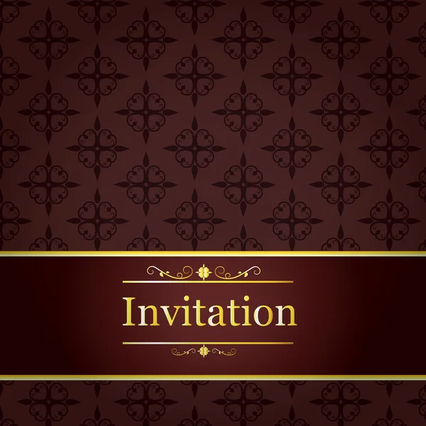 Invitation papier peint motif sans couture — Image vectorielle