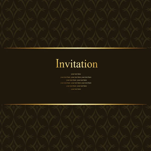 Conception vectorielle de carte d'invitation — Image vectorielle