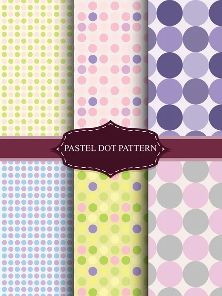 Färgglada pastell dot seamless mönster — Stock vektor