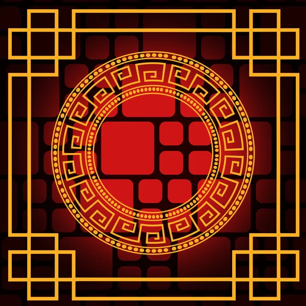 Chinese achtergrond - ontwerpelementen — Stockvector