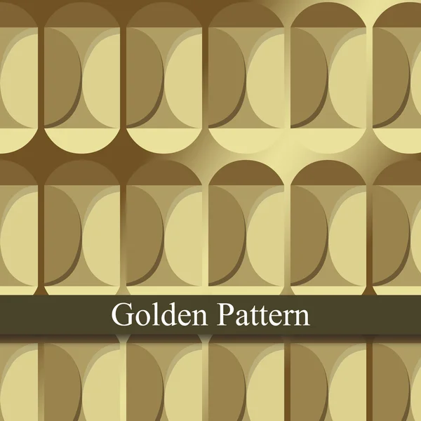 黄金パターン背景ベクトル — ストックベクタ
