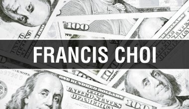 Francis Choi 'ye mesaj at. Amerikan Doları Nakit Para, 3D görüntüleme. Dolar Banknote 'ta milyarder Francis Choi. Dünyanın en iyi finans milyarderi - Londra, 3 Mayıs 202