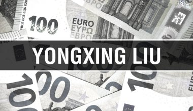 Yongxing Liu metin kavramı. Amerikan Doları Nakit Para, 3D görüntüleme. Dolar Banknote 'ta milyarder Yongxing Liu. Dünyanın en iyi finans milyarderi - Londra, 3 Mayıs 202