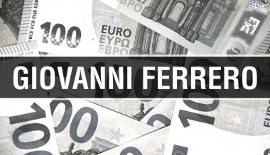 Giovanni Ferrero mesaj attı. Amerikan Doları Nakit Para, 3D görüntüleme. Dolar Banknote 'ta milyarder Giovanni Ferrero. Dünyanın en iyi finans milyarderi - Londra, 3 Mayıs 202