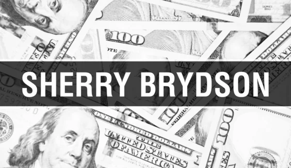 Έννοια Κείμενο Sherry Brydson Αμερικάνικα Δολάρια Μετρητά Απόδοση Δισεκατομμυριούχος Sherry — Φωτογραφία Αρχείου
