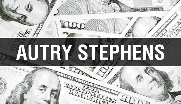 Koncepcja Tekstu Autry Stephens American Dollars Cash Money Renderowanie Miliarder — Zdjęcie stockowe
