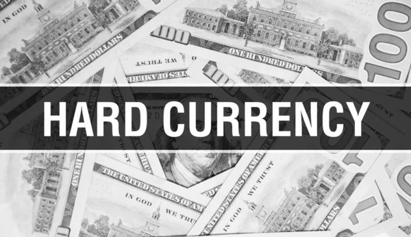 Texto Moneda Dura Concepto Primer Plano Dólares Americanos Dinero Efectivo —  Fotos de Stock
