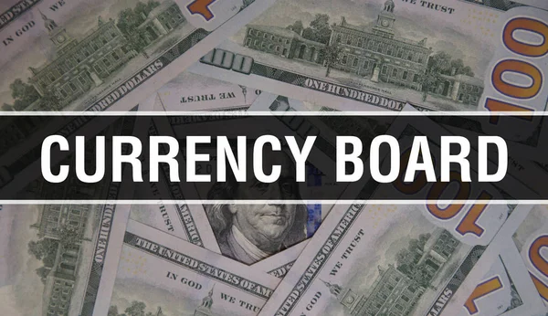 Currency Board Text Concept Closeup American Dollars Cash Money Rendering — Stock Photo, Image