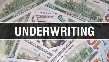 Metin Kavramının Kapanışı Yazılıyor. Amerikan Doları Nakit Para, 3D görüntüleme. Dollar Banknote 'ta sigorta sözleşmesi. Finansal ABD para banknotu Ticari para yatırım kar consepti