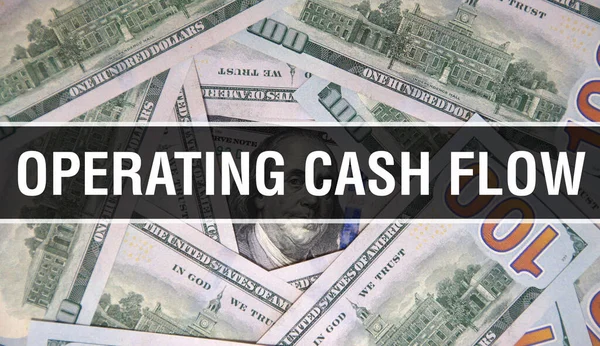 Cash Flow Çalışma Metni Kapanış Konsepti Amerikan Doları Nakit Para — Stok fotoğraf