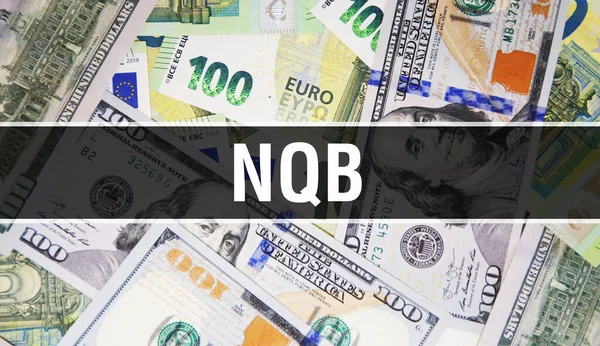 Nqb Texto Concepto Primer Plano Dólares Americanos Dinero Efectivo Representación —  Fotos de Stock