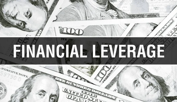 Фінансовий Текст Concept Closeup American Dollars Cash Money Рендеринг Financial — стокове фото