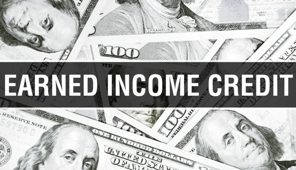 Αποκομισθέν Εισόδημα Credit Κείμενο Έννοια Κλείσιμο Αμερικάνικα Δολάρια Μετρητά Απόδοση — Φωτογραφία Αρχείου