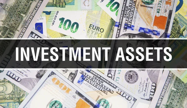 Investment Assets Text Concetto Primo Piano Dollari Americani Denaro Contanti — Foto Stock