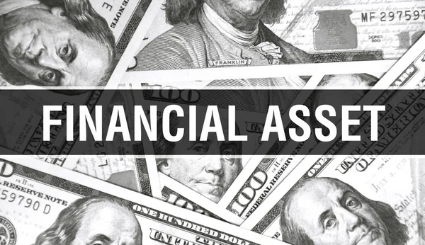 Фінансовий Текст Concept Closeup American Dollars Cash Money Рендеринг Фінансовий — стокове фото