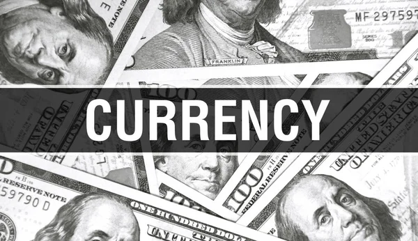 Währungstext Konzept Nahaufnahme American Dollars Cash Money Rendering Währung Dollar — Stockfoto