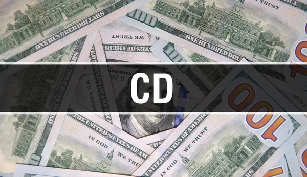 Text Konzept Nahaufnahme American Dollars Cash Money Rendering Bei Dollar — Stockfoto