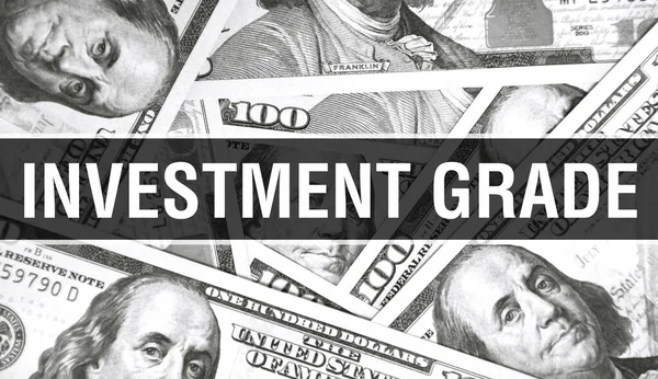 Testo Investment Grade Concetto Primo Piano Dollari Americani Denaro Contanti — Foto Stock