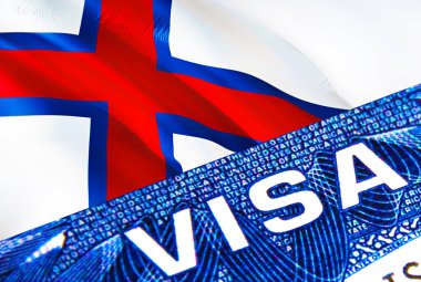 Faroe Adaları vize belgesi kapanıyor. Faroe Adaları bayrağında pasaport vizesi. Faroe Adaları ziyaretçi vizesi, pasaport, 3 boyutlu. Faroe Adaları 'nın birden fazla girişi var. Visa belgesinin kapatılması