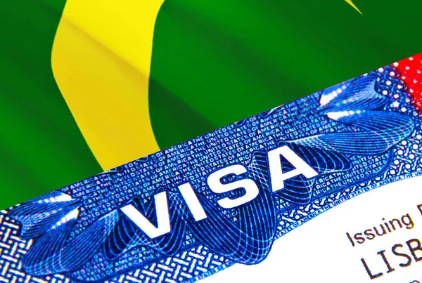 Cocos Keeling Islands Visa Passaporte Eua Visto Imigração Para Cocos — Fotografia de Stock