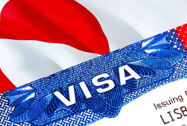 여권을 그린란드 비자는 Visa 초점을 그린란드 시민들을 비자이다 그린란드 비자를 — 스톡 사진