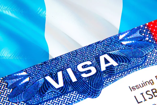 Guatemala Visa Passport Usa Immigration Visa Guatemala Citizens Focusing Word — ストック写真
