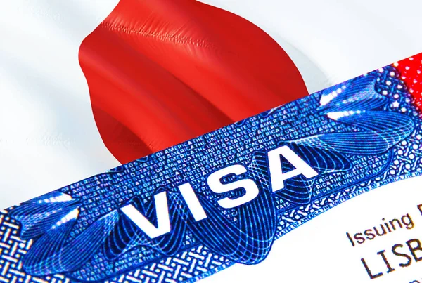 Japan Visa Passport Usa Immigration Visa Japan Citizens Focusing Word — ストック写真