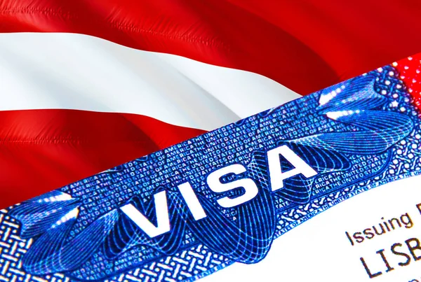 Латвія Паспорті Сша Імміграція Visa Громадян Латвії Фокусується Слові Visa — стокове фото