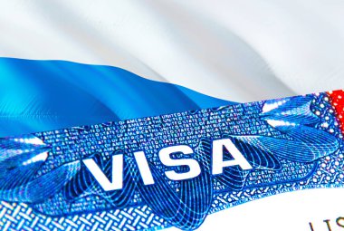 San Marino Visa. San Marino 'ya git, VISA kelimesine odaklan, 3D görüntüleme. Pasaportlu San Marino göçmen konsepti. Pasaportla San Marino turizm girişi. Visa ABD vatandaşlık damgası