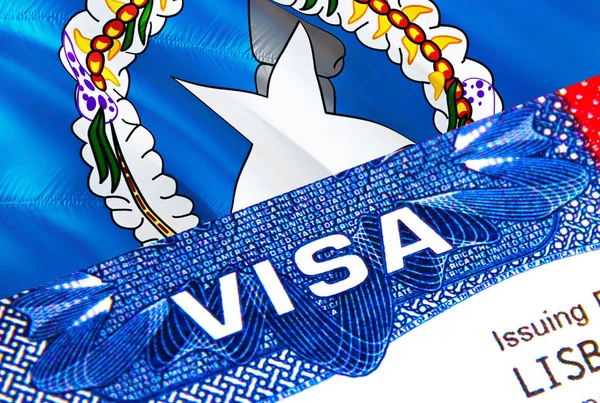 Northern Mariana Islands Visa Passport Usa Immigration Visa Northern Mariana — Stock Photo, Image