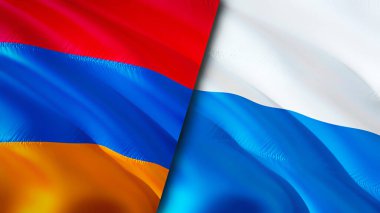 Ermenistan ve San Marino bayrakları. 3 boyutlu dalgalanan bayrak tasarımı. Ermenistan San Marino bayrağı, resim, duvar kağıdı. Ermenistan, San Marino 'ya karşı, görüntü 3 boyutlu. Ermenistan San Marino ilişkileri ve