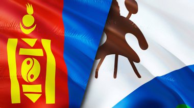 Moğolistan ve Lesotho bayrakları. 3 boyutlu dalgalanan bayrak tasarımı. Moğolistan Lesotho bayrağı, resim, duvar kağıdı. Moğolistan Lesotho 'ya karşı, görüntü 3 boyutlu. Moğolistan Lesotho ilişkileri ittifak ve ticaret, seyahat, turnuva