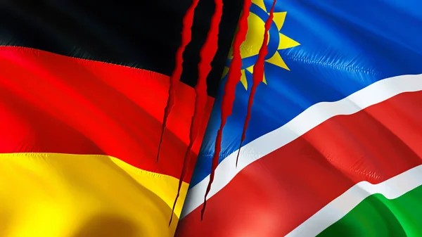 ธงชาต เยอรมน และนาม แนวค ดเป นแผลเป เคล อนธง แนวค ดความข — ภาพถ่ายสต็อก