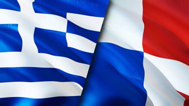 Yunanistan ve Panama bayrakları. 3 boyutlu dalgalanan bayrak tasarımı. Yunanistan Panama bayrağı, resim, duvar kağıdı. Yunanistan Panama 'ya karşı, görüntü 3 boyutlu. Yunanistan Panama ilişkileri ittifak ve ticaret, seyahat ve turizm consepti