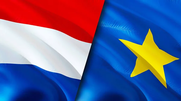 Flagi Niderlandów Konga Projektowanie Flagi Holandia Kongo Flaga Obraz Tapeta — Zdjęcie stockowe
