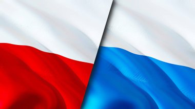 Polonya ve San Marino bayrakları. 3 boyutlu dalgalanan bayrak tasarımı. Polonya San Marino bayrağı, resim, duvar kağıdı. Polonya, San Marino 'ya karşı, görüntü 3D. Polonya San Marino ilişkileri ittifak ve ticaret, seyahat, turnuva