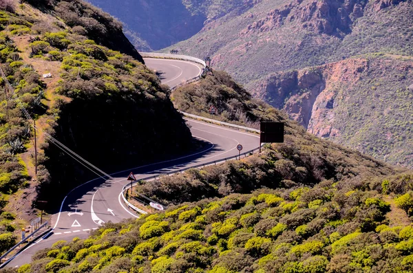 アスファルト道路の空中ビュー — ストック写真